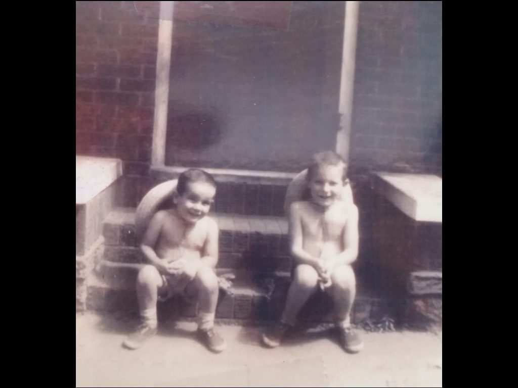 Me and Doyle Wayne on our front steps