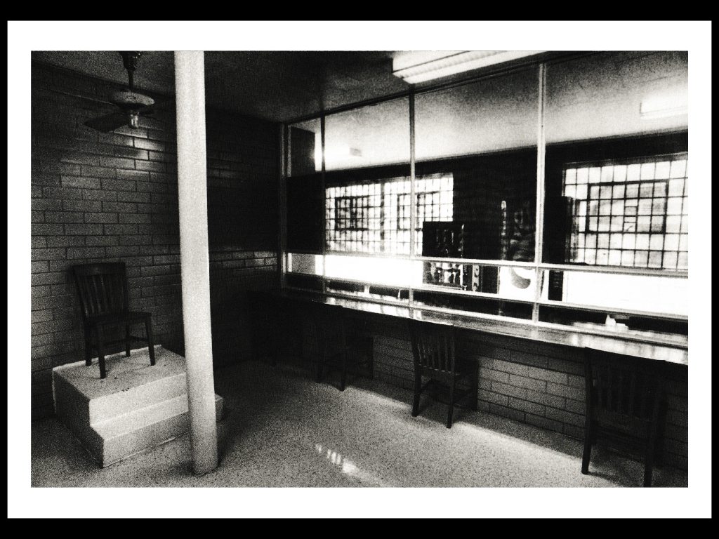 Death row visitation room
