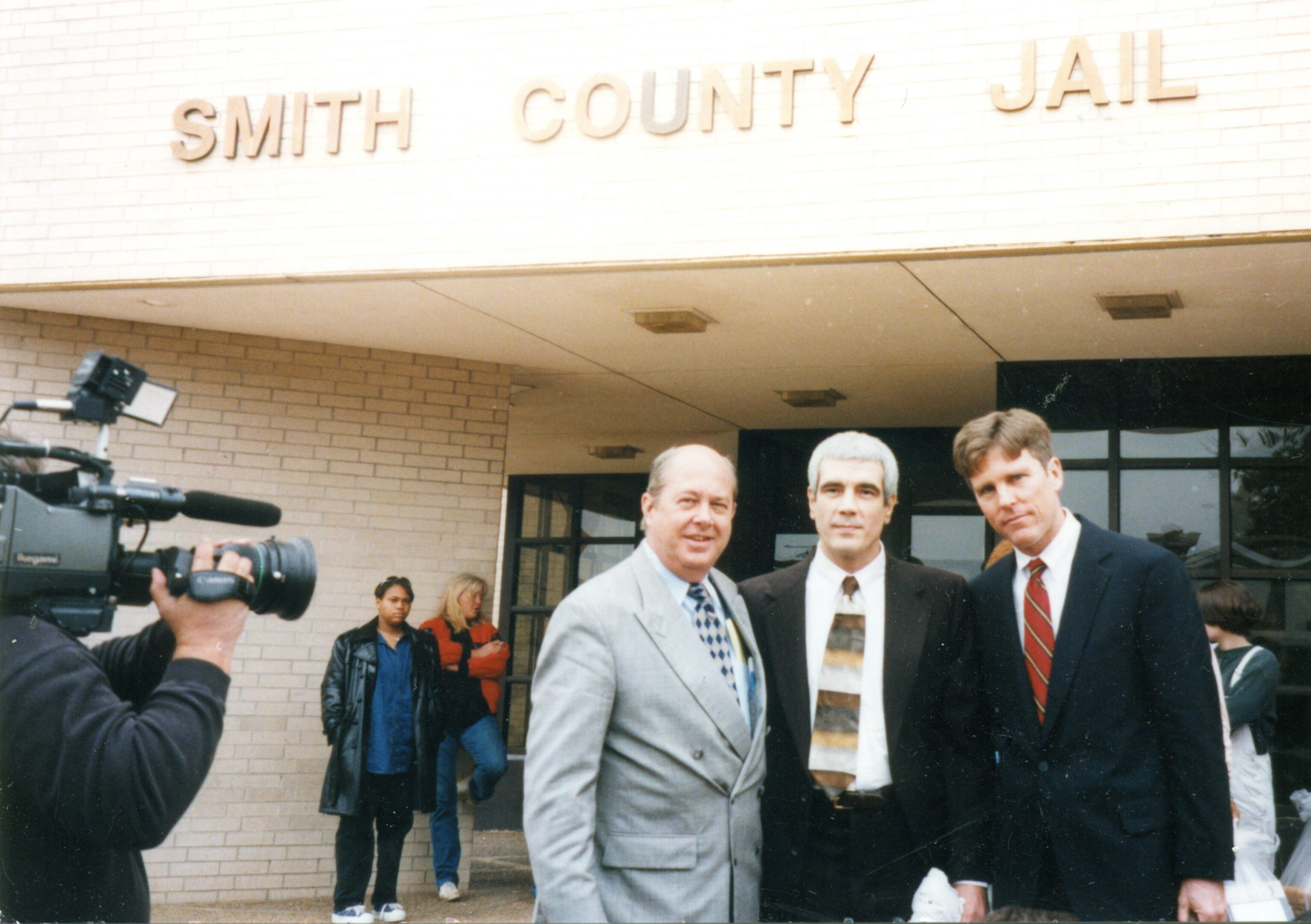Me with Jim McCloskey and Paul Nugent during my release.